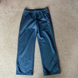 Nike Kids Gray Sweatpants Track Pants with White Swoosh